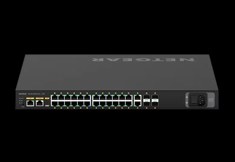 Netgear Netgear Av Line M4250-26G4F-POE+ 24X1G POE+ 300W 2X1G and 4XSFP Managed Switch (GSM4230P) GSM4230P-100AJS