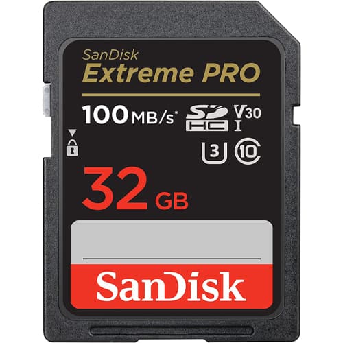 SanDisk Sandisk Extreme Pro Sdhc Sdxxo 32GB U3 C10 V30 Uhs-I 100MB/S R 90MB/S W 4X6 Lifetime Limited SDSDXXO-032G-GN4IN