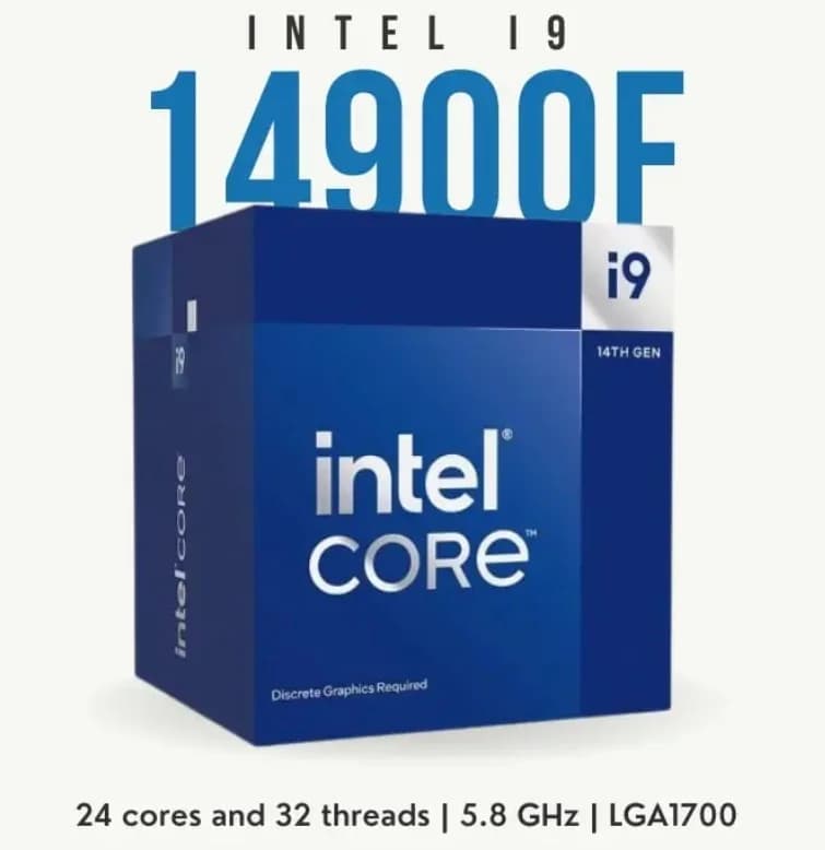 Intel Intel Core I9 14900F Up to 5.80GHZ 36M Cache Fc-LGA16A Processor Without Builtin Graphic Card BX8071514900F