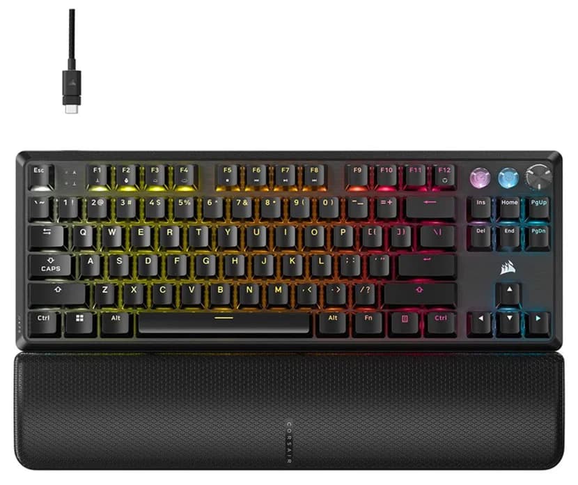 Corsair Corsair K70 Pro Tkl High Performance Hall Effect Rapid Trigger Gaming Keyboard - Black CH-911911G-NA