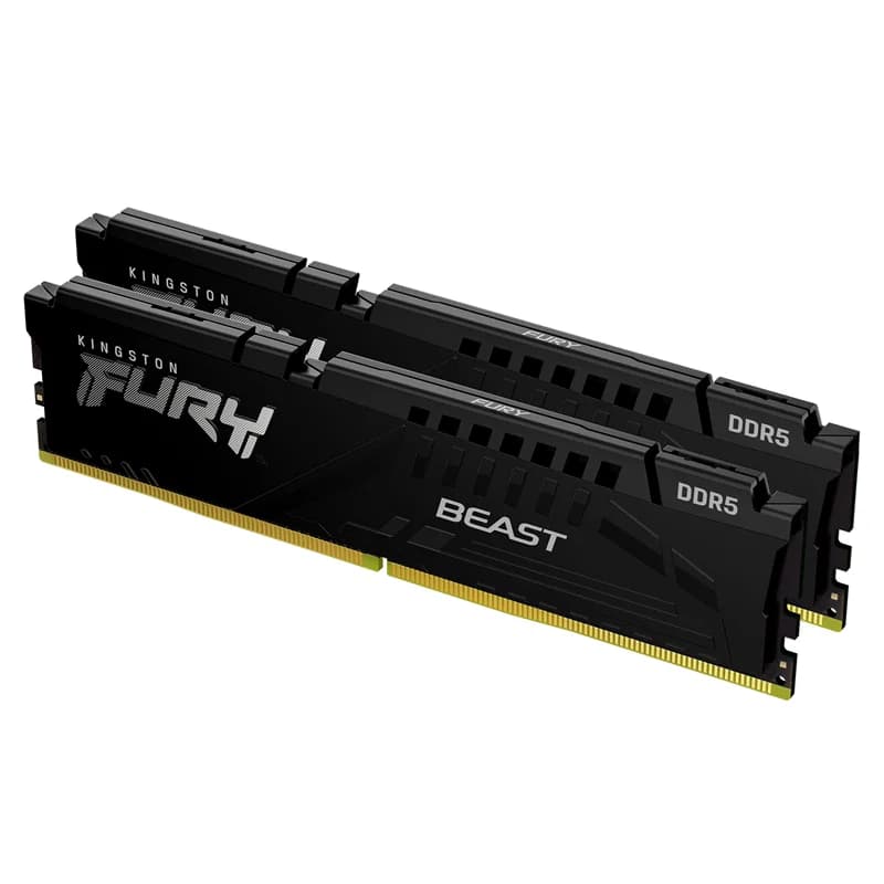 Kingston Kingston 32GB 6000MT/S DDR5 CL36 Dimm (Kit of 2) Fury Beast Black Expo KF560C36BBE2K2-32