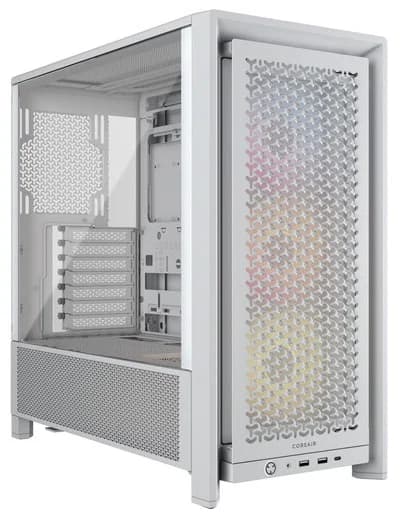 Corsair Corsair Frame 4000D Rs ARGB Mid-Tower PC Case, White CC-9011297-WW