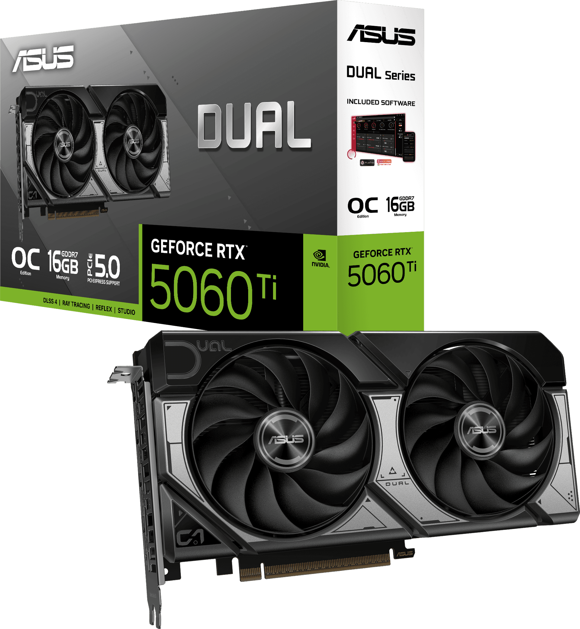 Asus ASUS Dual-RTX5060TI-O16G Graphics Card 90YV0MH0-M0NA00