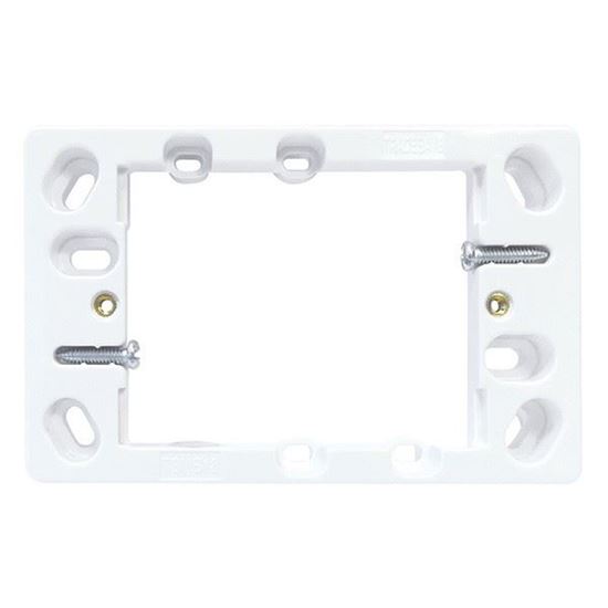 TRADESAVE Shallow Mounting Block (18mm). Moulded in impact Tradesave — view 2