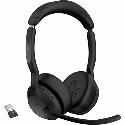 Evolve2 55 Stereo Wireless (Bluetooth) Headset UC USB-C Link 380 Jabra — view 2