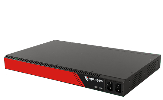 Opengear CM8148-AU 48 serial straight pinout 2x 1GbE ARM 1.6GHz 2-core 2GB mem 32GB flash TPM 2.0 Docker support Dual AC Global Power Supply Opengear — view 1
