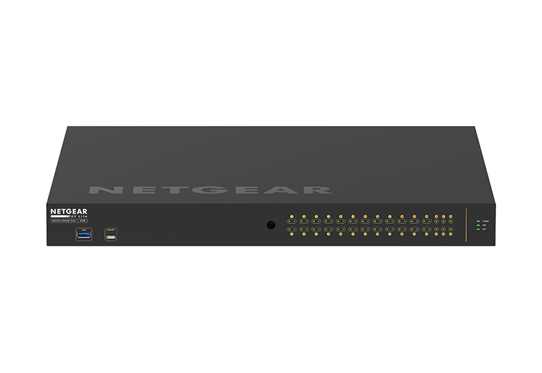 NETGEAR GSM4230PX-100AJS AV Line 24-Port Managed Rackmount Gigabit PoE+ Switch 24x1G PoE+ 2x1G 4x 10GigE SFP+ 480W PoE Power (M4250-26G4XF-PoE+) NETGEAR — view 2