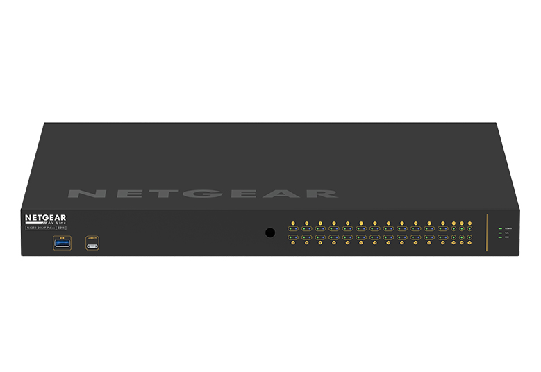 NETGEAR GSM4230UP-100AJS AV Line 24-Port Managed Rackmount Gigabit PoE++ Switch 24x1G PoE++ 2x1G 4xSFP 1440W PoE Power (M4250-26G4F-PoE++) NETGEAR — view 2