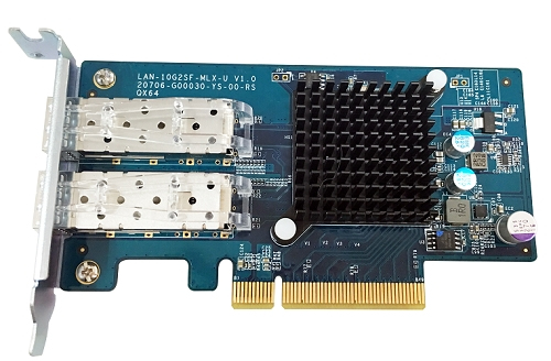 QNAP LAN-10G2SF-MLX Dual-port 10GbE SFP+ network expansion card QNAP — view 2