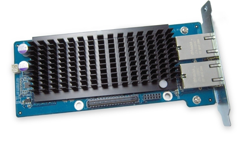 QNAP LAN-10G2T-D Dual-port 10 Gigabit Network Expansion Card for Tower Model (10GBASE-T interface) QNAP — view 2