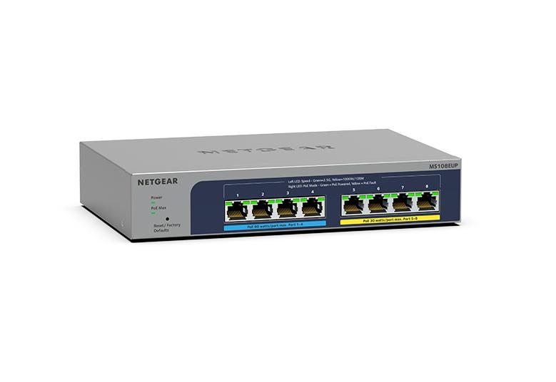 NETGEAR MS108EUP-100AUS 8-port Multi-Gigabit Ethernet Switch Ultra60 PoE++ NETGEAR — view 2