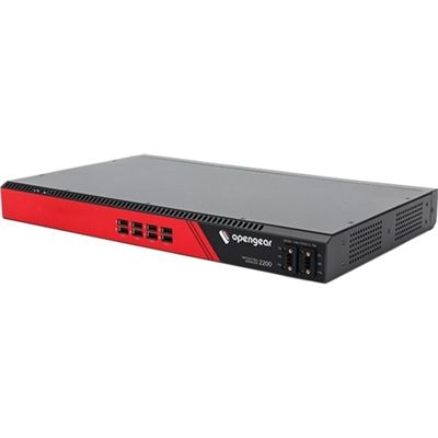 OM2224-24E 24 selectable serial ports + 24x 1GbE switch 1GbE with SFP  Docker Support TPM 2.0 Dual DC Opengear — view 2