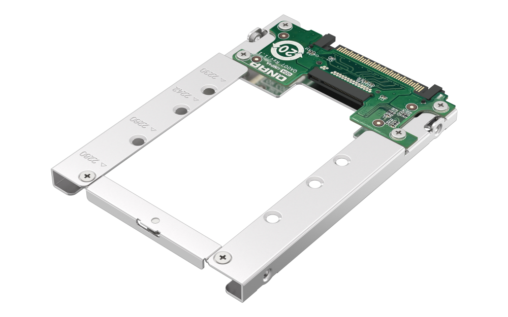 QNAP QDA-UMP4A M.2 PCIe NVMe SSD to 2.5-inch U.2 SSD adapter QNAP — view 2