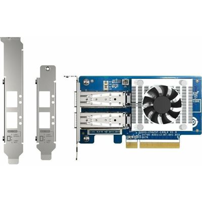 Dual-port SFP28 10/25GbE network expansion card QNAP — view 2