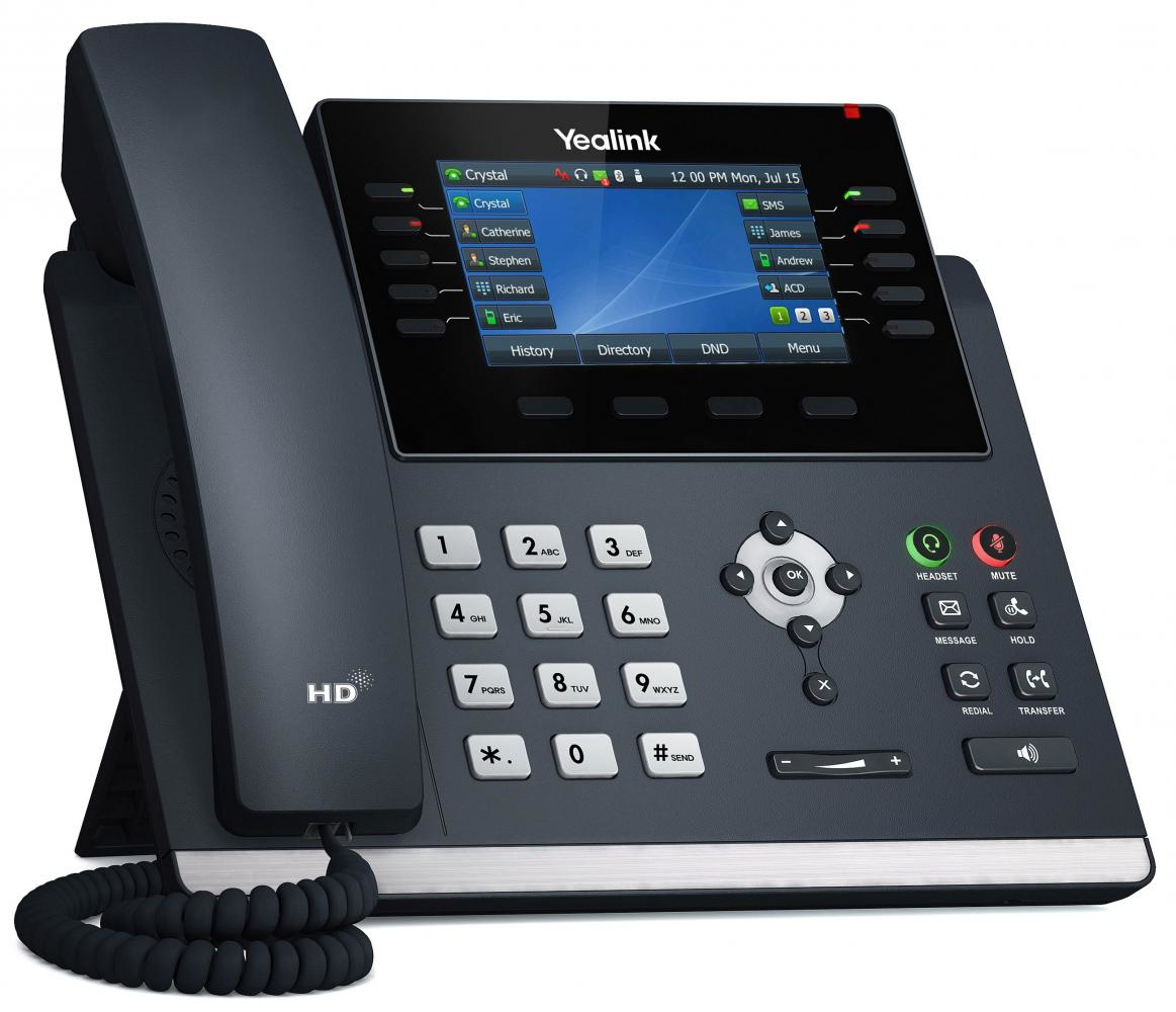 Yealink SIP-T46U IP Phone Dual GigE Backlit Colour LCD PoE Yealink — view 2