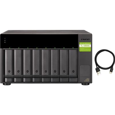 8-Bay HDD Expansion Unit for NAS and Computers (Windows Mac Linux) USB 3.2 Gen2 Type-C QNAP — view 2