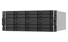 24-Bay Rackmount NAS Ryzen 7000 series CPU 32GB RAM Dual Power QNAP — view 2