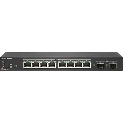 SONICWALL SWITCH SWS12-8POE WITH WIRELESS NETWORK MANAGEMENT ESSENTIAL AND SUPPORT 3YR SONICWALL — view 2