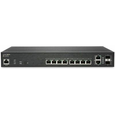 SONICWALL SWITCH SWS12-10FPOE WITH WIRELESS NETWORK MANAGEMENT ESSENTIAL AND SUPPORT 3YR SONICWALL — view 1
