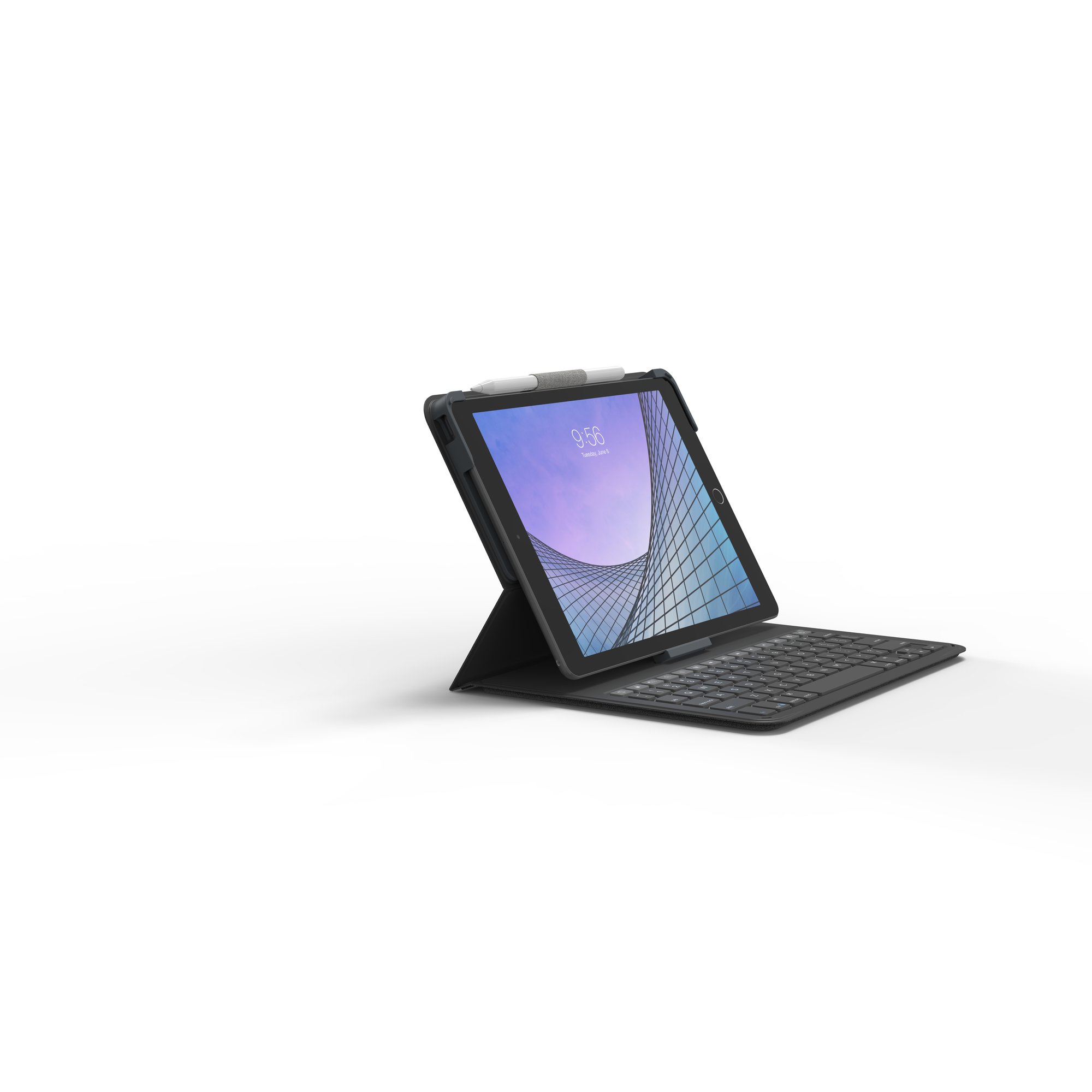 ZAGG-KB-MSGR Folio 2-Apple-iPad 10.2/10.5-FG-Charcoal-UK ZAGG — view 2