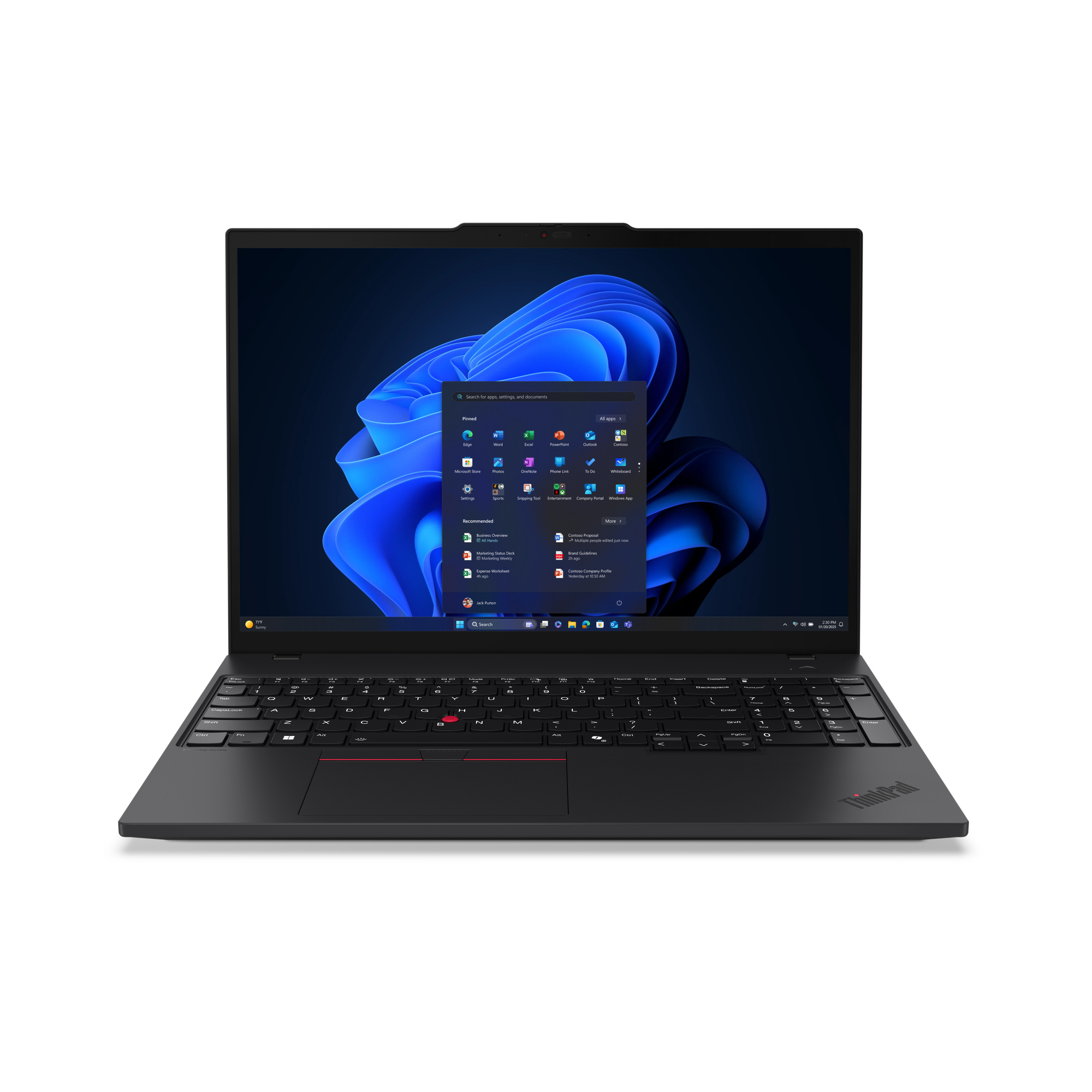 LENOVO T16 G4, 16" WUXGA, U5-235H VPRO, 32GB (16X2), 512GB, WF7, W11P, 3YP+CO LENOVO — view 2