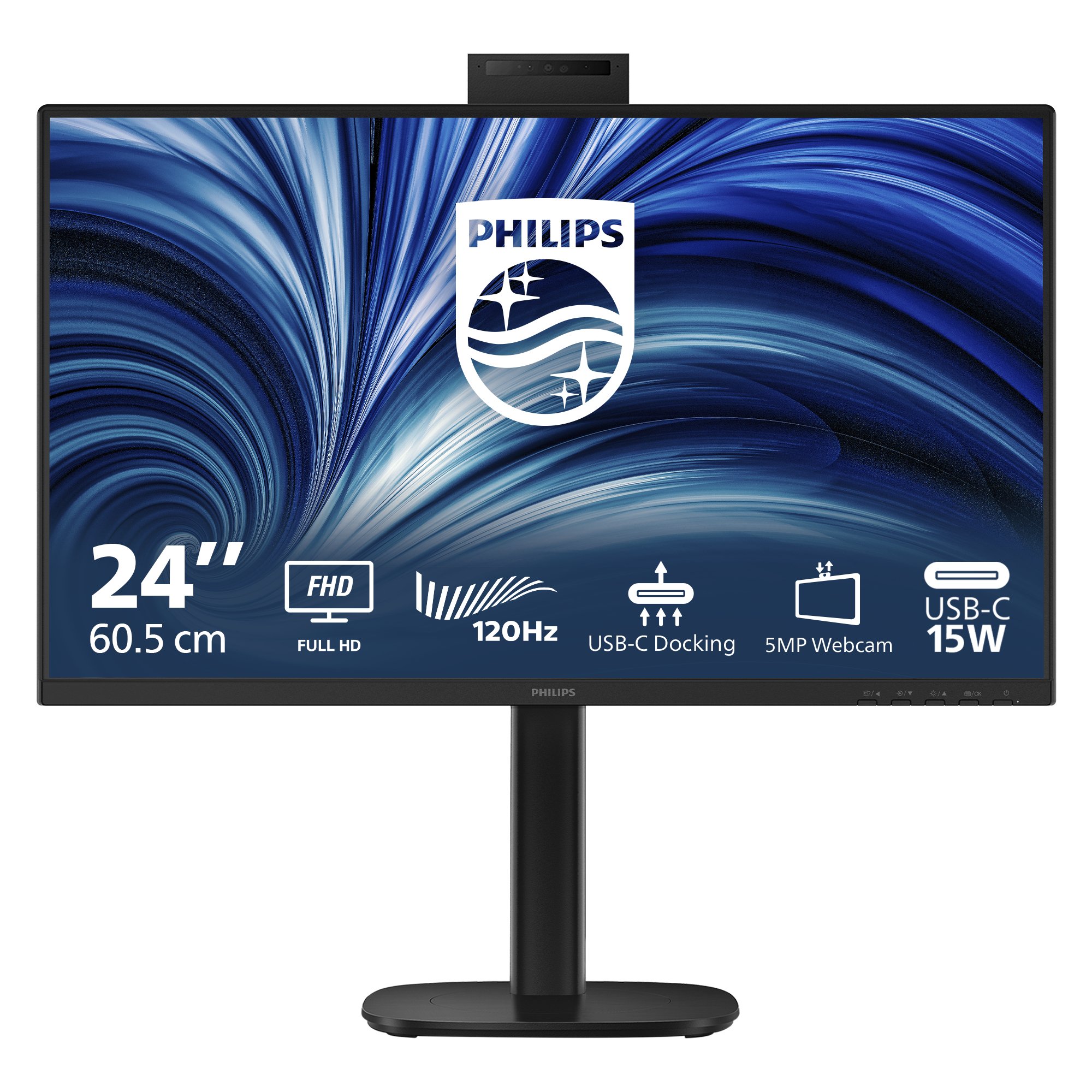 PHILIPS 24B2U3301H/75 24" 16:9 1080P FHD IPS LED 120HZ,4MS,DOCK,RJ45,CAM,H/ADJ,4YR PHILIPS — view 2