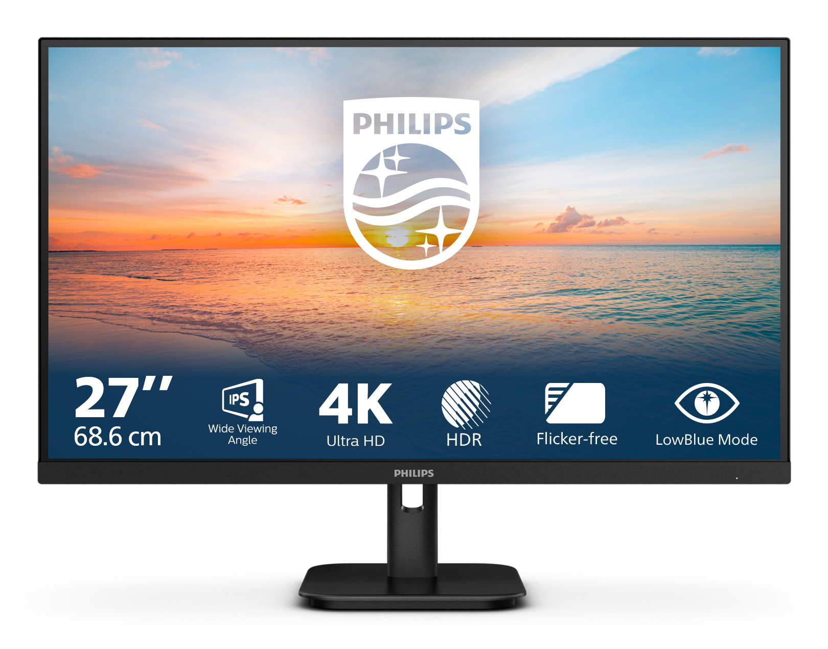 PHILIPS 27E1N1800A/75 27" 16:9 4K UHD IPS LED 60HZ,4MS,DP,HDMI,SPKR,4YR PHILIPS — view 2