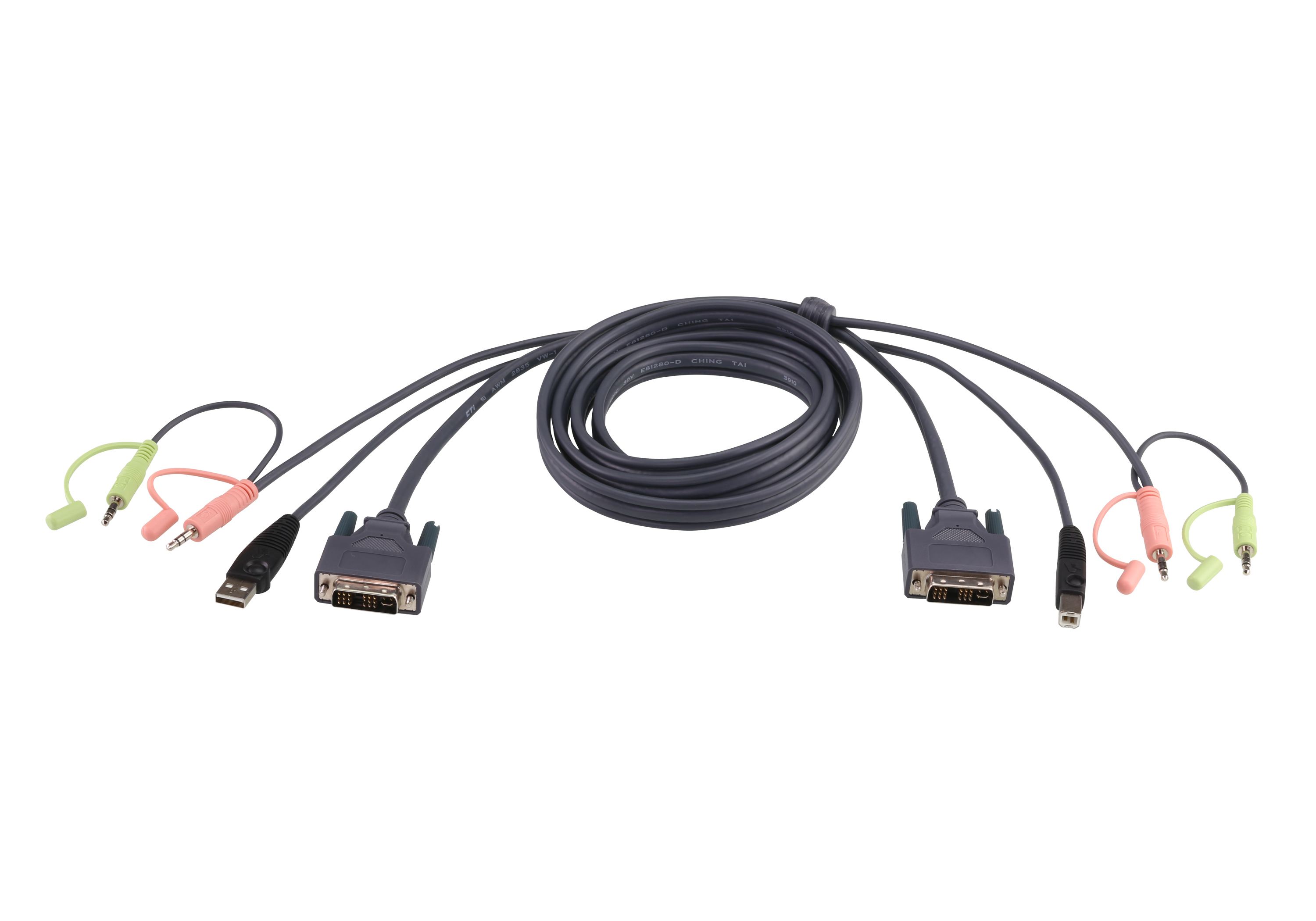 ATEN 1.8M DVI-D MALE TO MALE WITH USB MALE TO FEMALE CABLE ATEN — view 2
