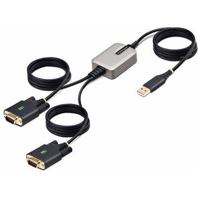 STARTECH.COM 13FT (4M) 2-PORT USB TO SERIAL ADAPTER CABLE, 2 YR STARTECH — view 2