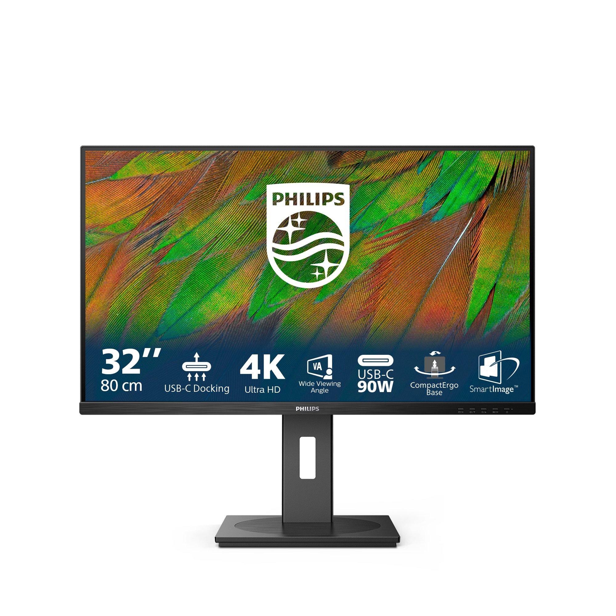 PHILIPS 32B1U3900/75 32" 16:9 4K UHD VA LCD 60HZ,4MS,HDMI,DP,DOCK,RJ45,SPKR,H/ADJ,4YR PHILIPS — view 2