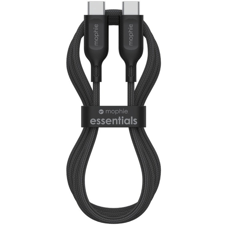 ZAGG mophie essential USB-C-C Cable (60W), Braided, 0.5M, Black ZAGG — view 2