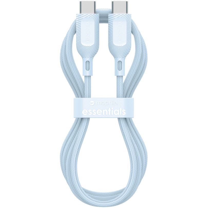 ZAGG mophie essential USB-C-C Cable (60W), Braided, 1M, Blue ZAGG — view 2