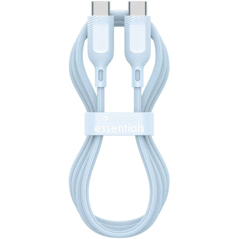 ZAGG mophie essential USB-C-C Cable (60W), Braided, 2M, Blue ZAGG — view 2