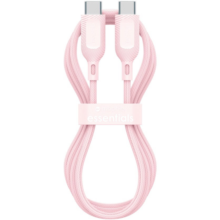 ZAGG mophie essential USB-C-C Cable (60W), Braided, 2M, Pink ZAGG — view 2