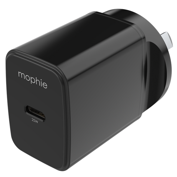 ZAGG Mophie Essentials ACC Power Adapter USB-C 25W PD ANZ - Black ZAGG — view 2