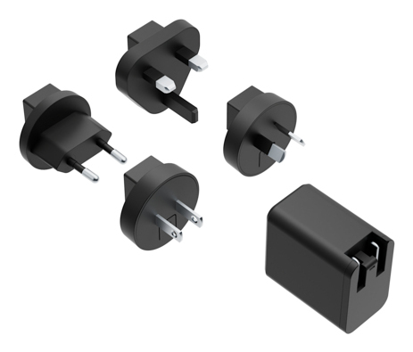 ZAGG mophie 40W Global Wall Adapter, 1C, Black (AU, NA, UK) ZAGG — view 2