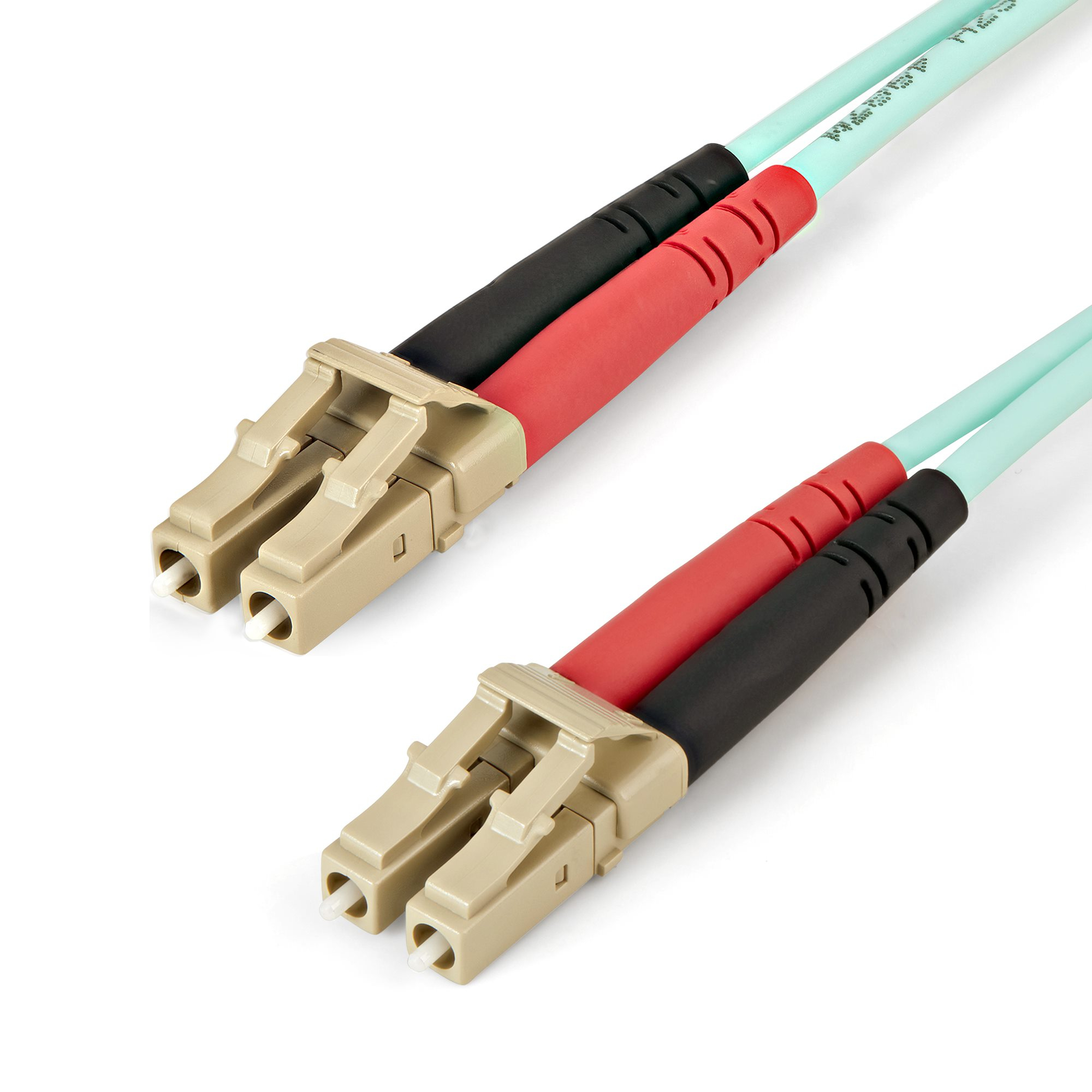 STARTECH.COM 2M AQUA OM4 DUPLEX MULTIMODE FIBER OPTIC CABLE - 50/125 - LC, LTW STARTECH — view 2