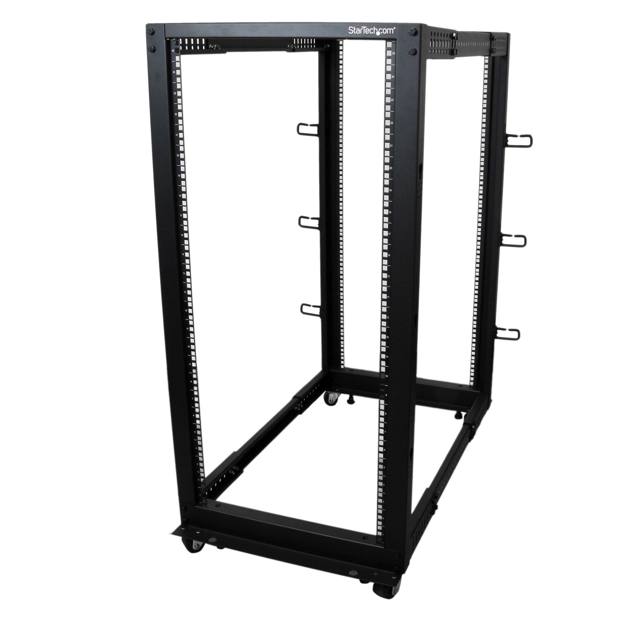 STARTECH.COM 25U ADJUSTABLE DEPTH 56-102CM OPEN FRAME 4 POST SERVER RACK 2 YR STARTECH — view 2