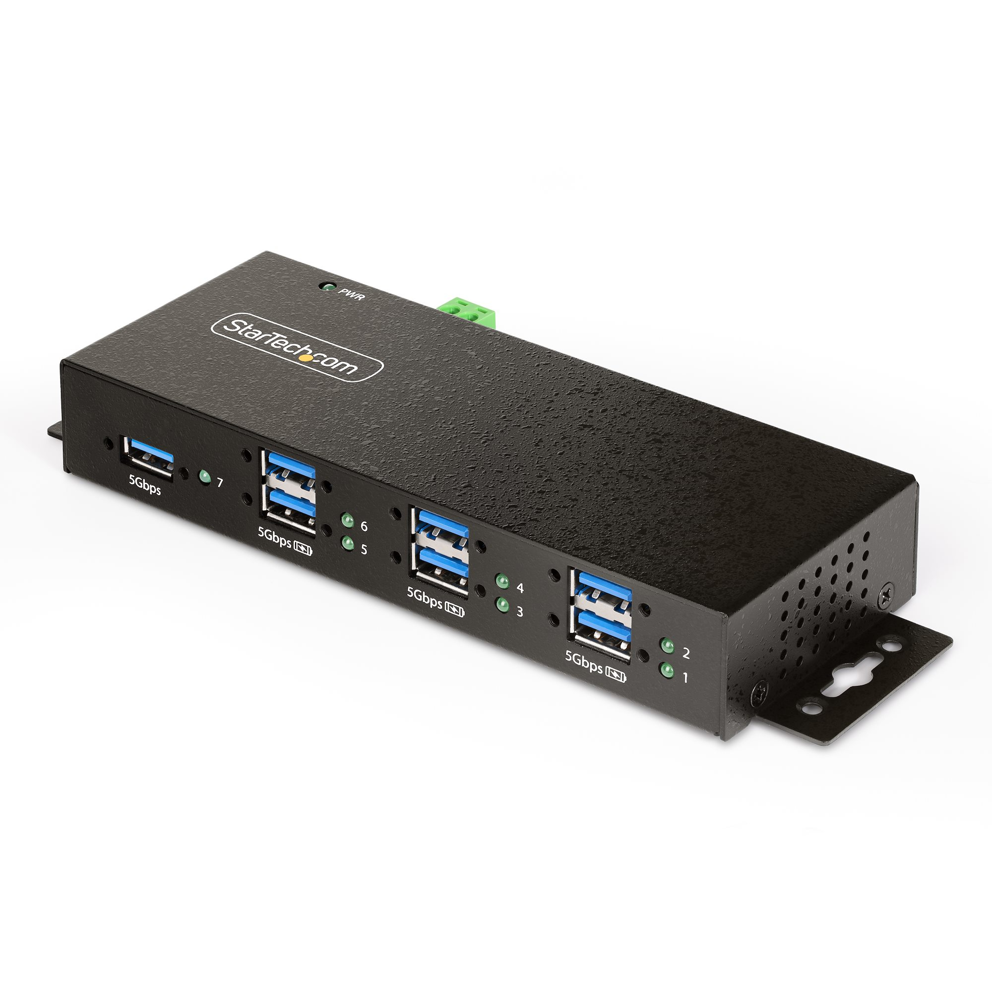STARTECH.COM 7-PORT MANAGED USB HUB - METAL INDUSTRIAL HOUSING - MOUNTABLE, 2 YR STARTECH — view 2