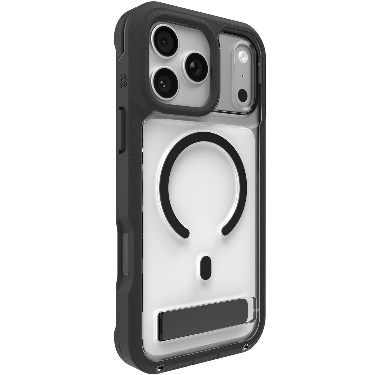 ZAGG Rainier Snap Kickstand + Camera Control Button Case, Apple iPhone Pro Max, Black (CC) ZAGG — view 2