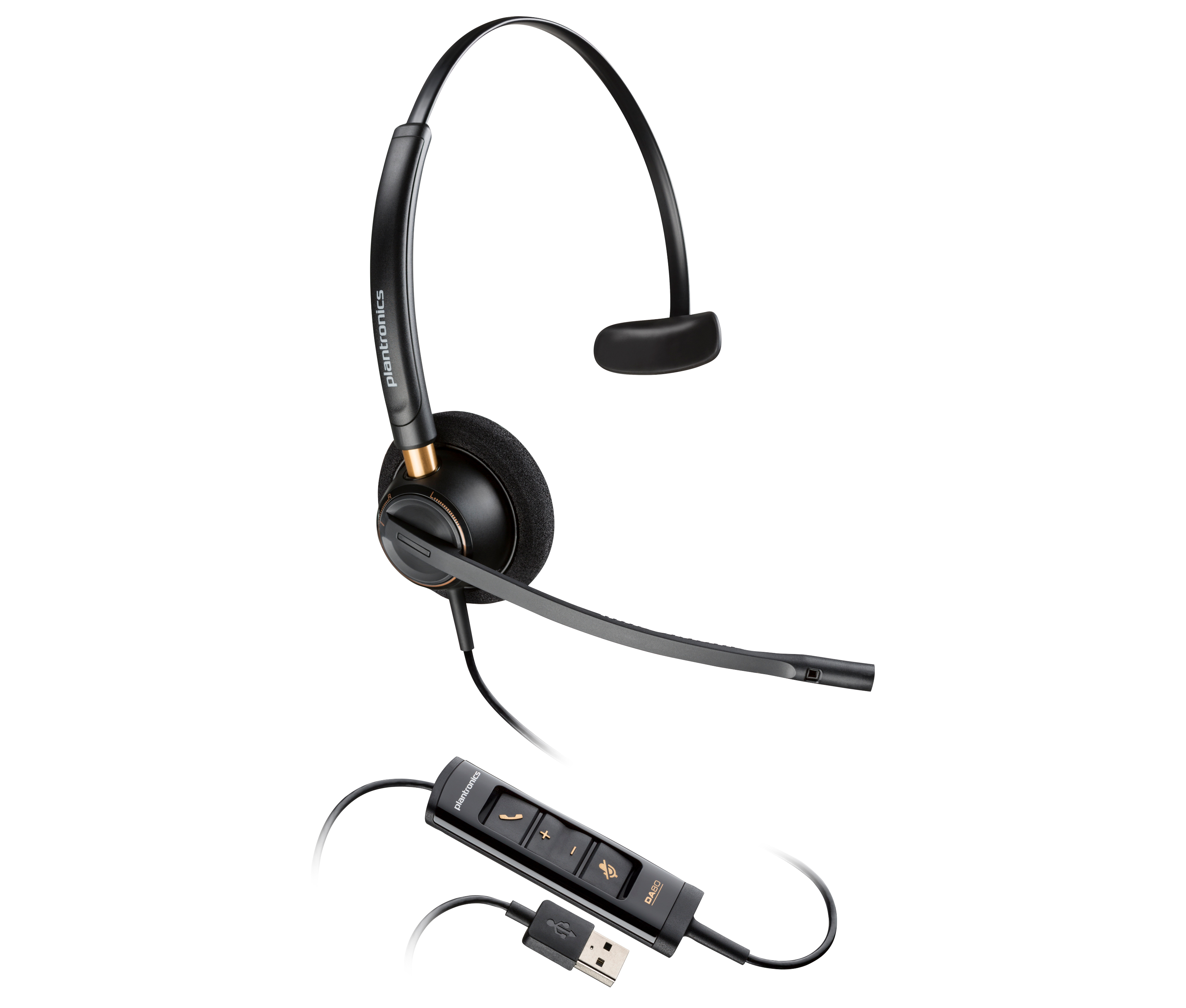 HP Poly EncorePro 515 Microsoft Teams Certified Monoaural with USB-A Headset HP — view 2