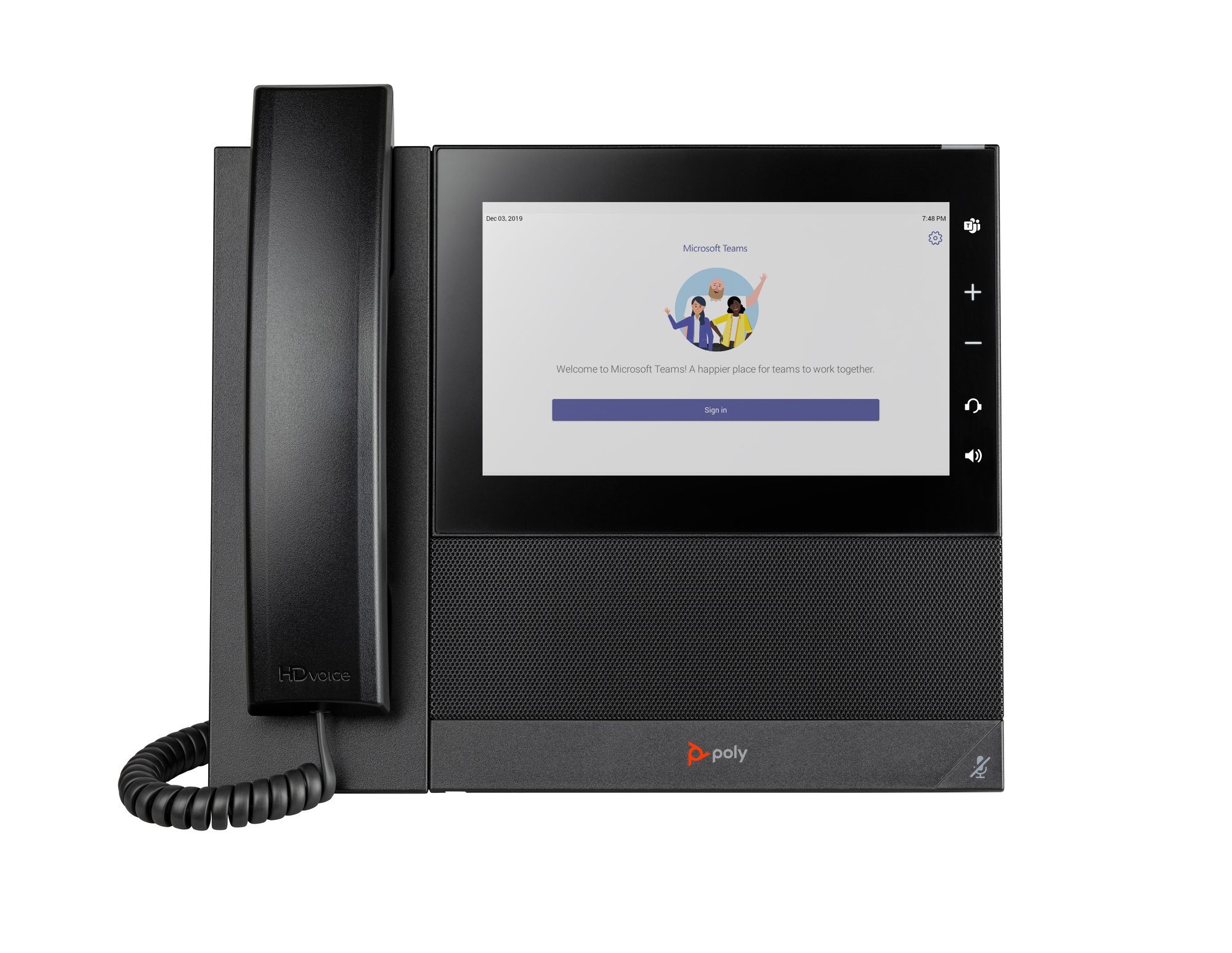 HP Poly CCX 600 Business Media Phone for Microsoft Teams and PoE-enabled HP — view 2