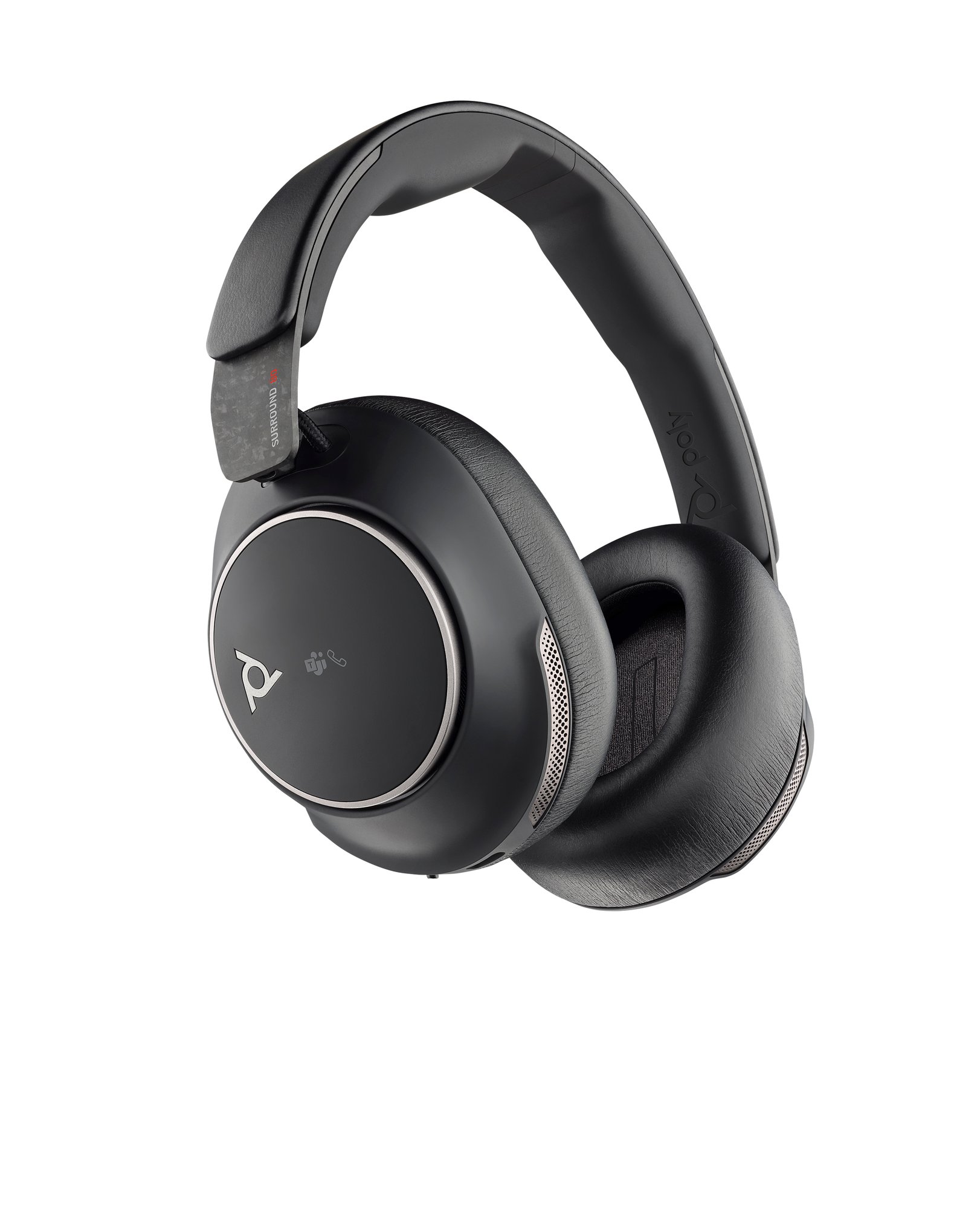 HP Poly Voyager Surround 80 UC Microsoft Teams Certified USB-C Headset + USB-C/A Adapter HP — view 2