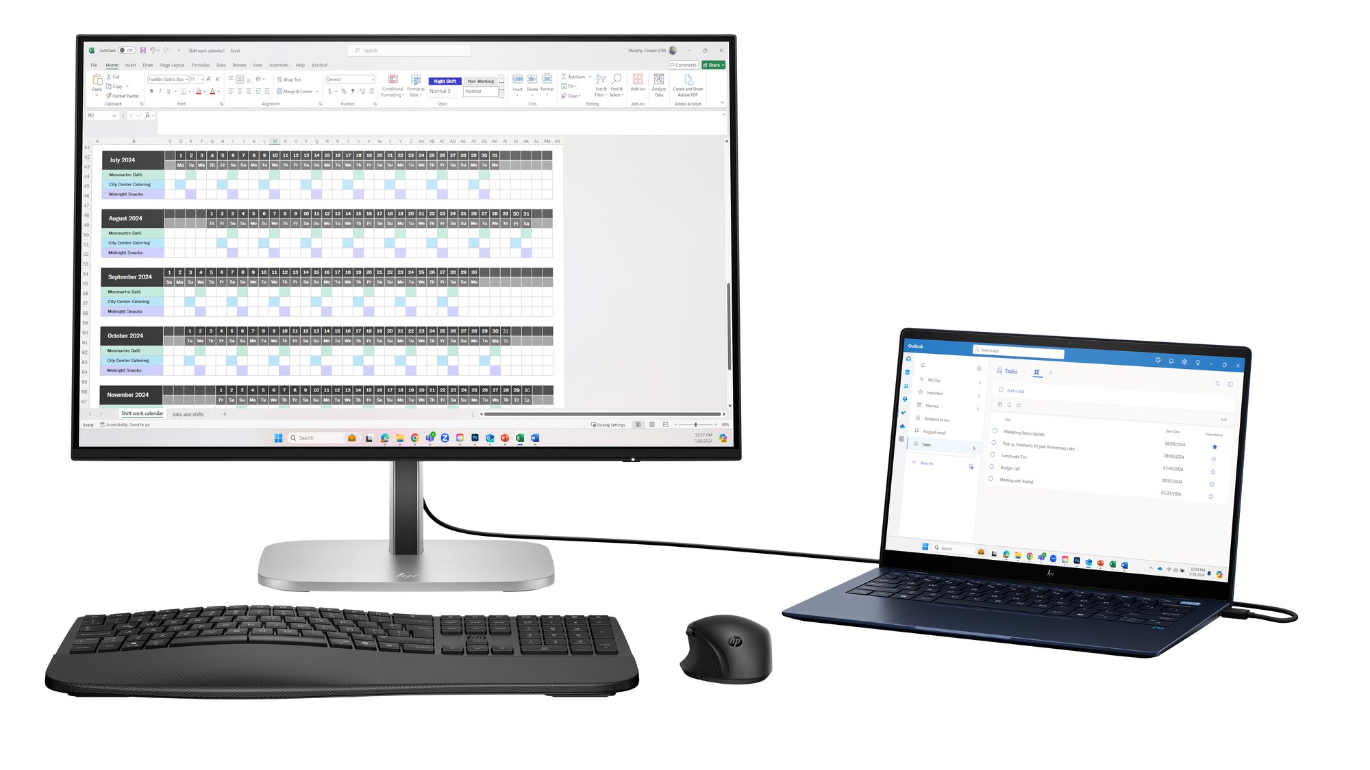 HP Series 5 Pro 524pn 24 inch WUXGA Monitor HP — view 2