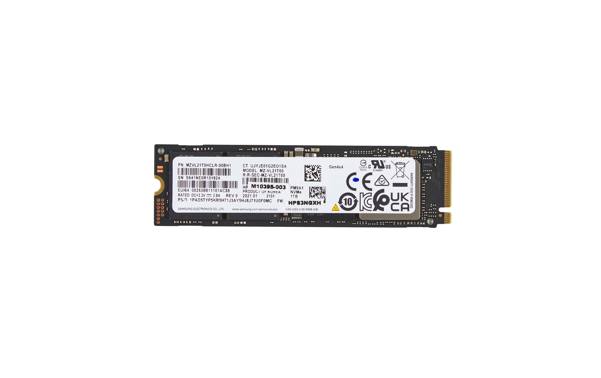 HP 1TB PCIe-4x4 NVMe Solid State Drive HP — view 2