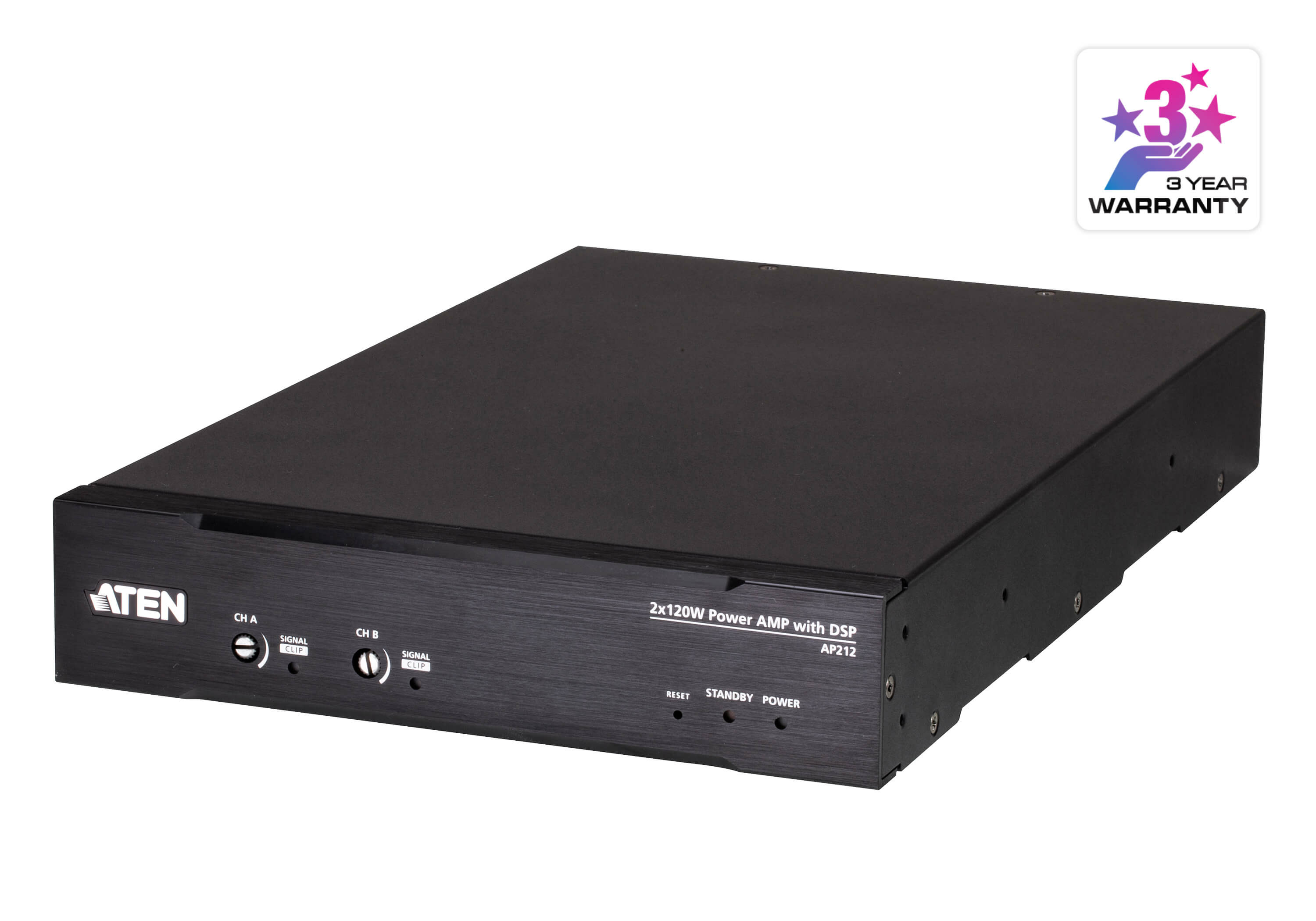 ATEN 2 X 120W POWER AMPLIFIER WITH DSP SUPPORTS BALANCED / UNBALANCED LINE LEVEL INPUTS ATEN — view 2