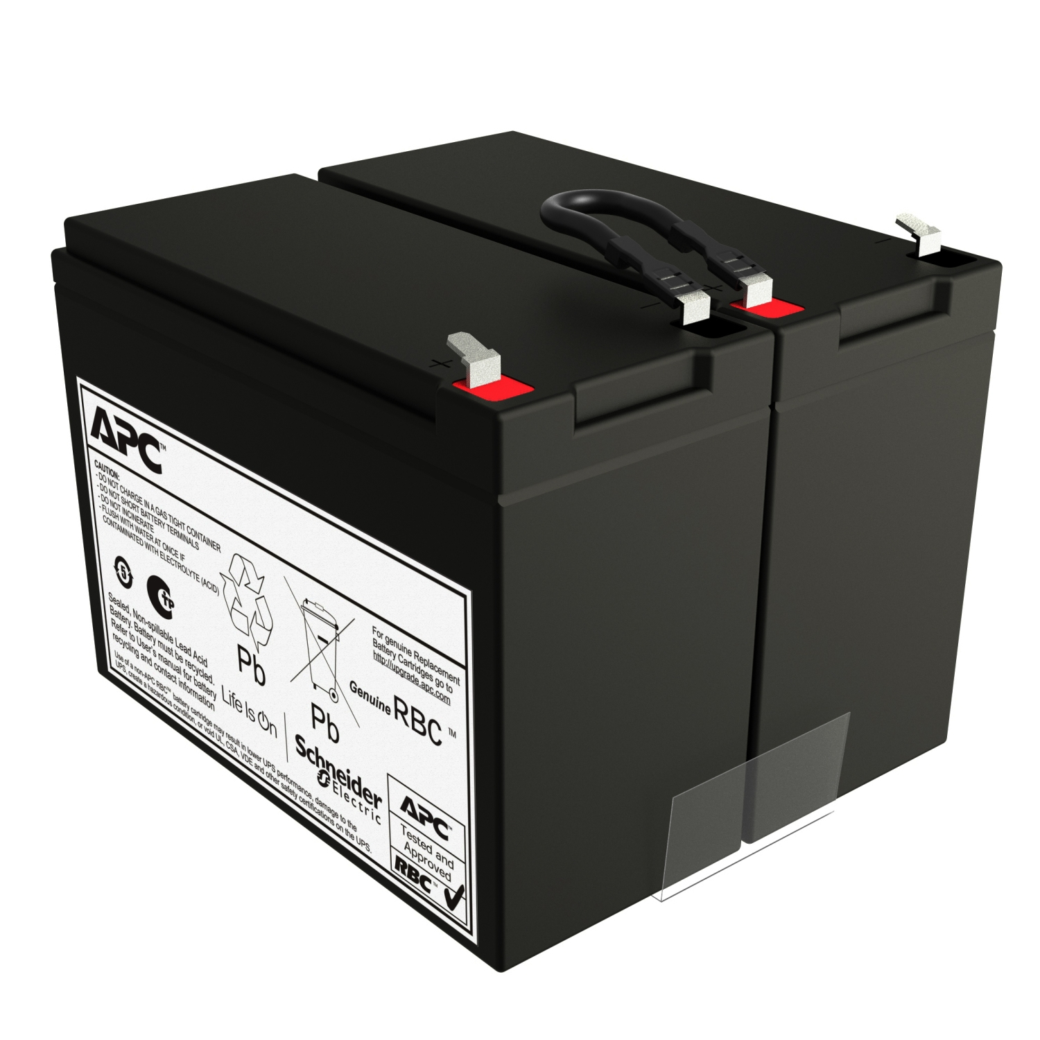 APC REPLACEMENT BATTERY CARTRIDGE #207. VRLA, 10AH, 24V DC, 2YR WARRANTY FOR SMV1500 UPS APC — view 2