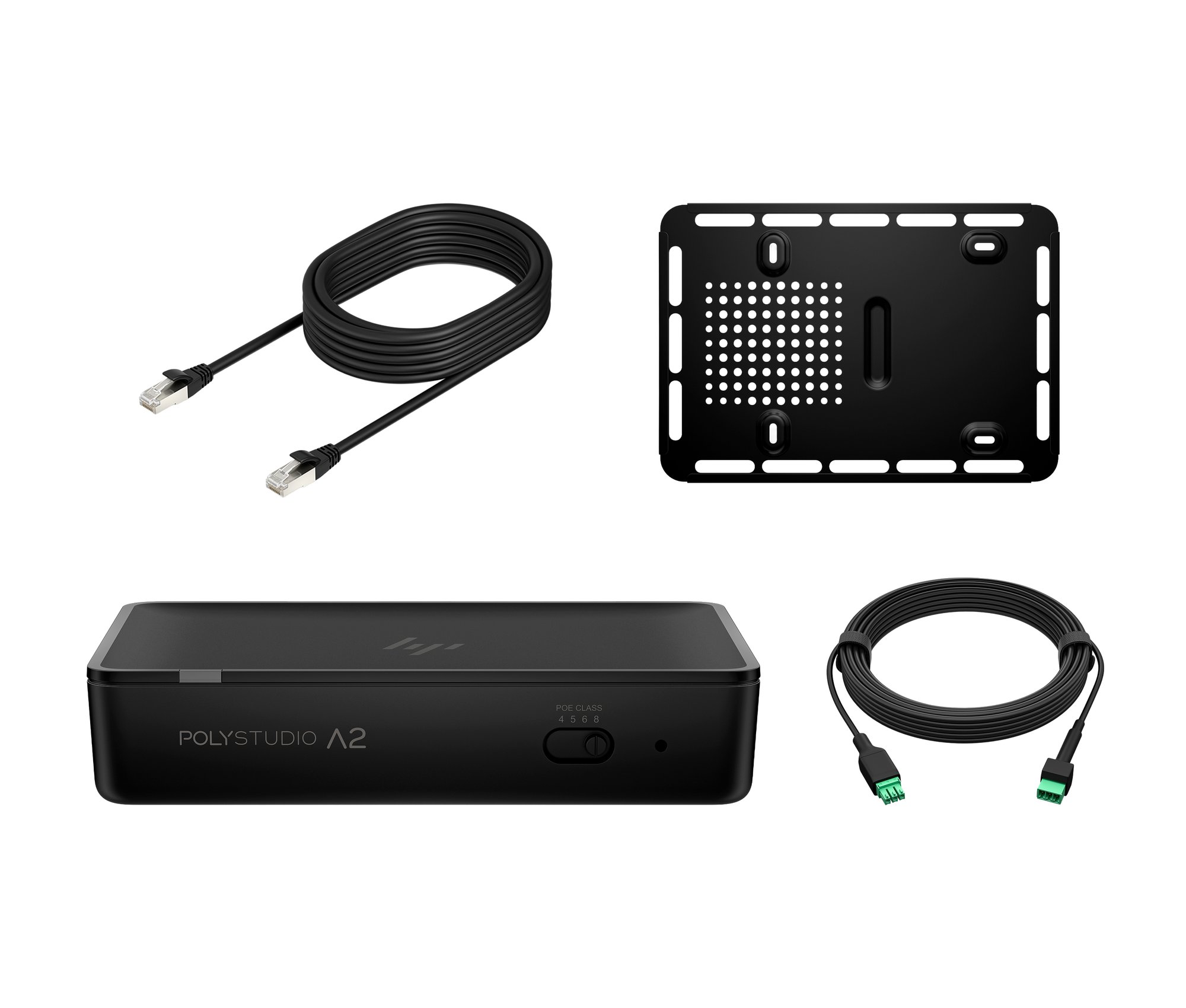 HP Poly Studio A2 Audio Bridge w/ CAT6A and Mic Extension Cable and Mounting Plate HP — view 2