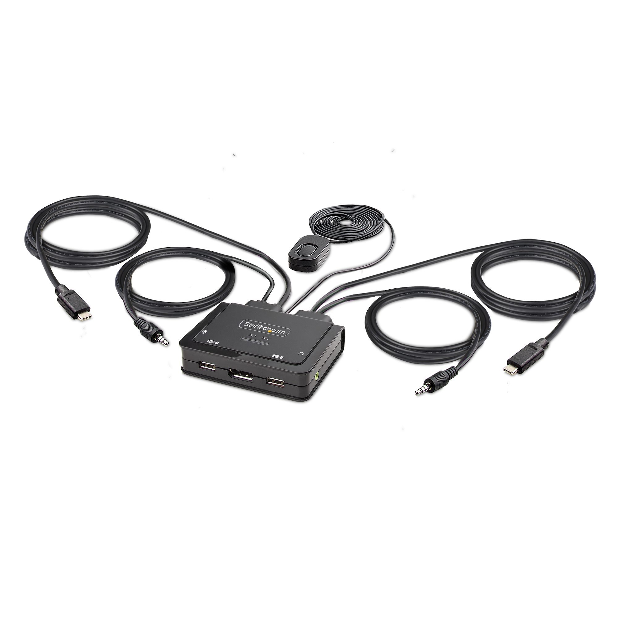 STARTECH.COM 2-PORT USB-C CABLE KVM SWITCH, 4K 60HZ DP OUTPUT, 2 YR STARTECH — view 2