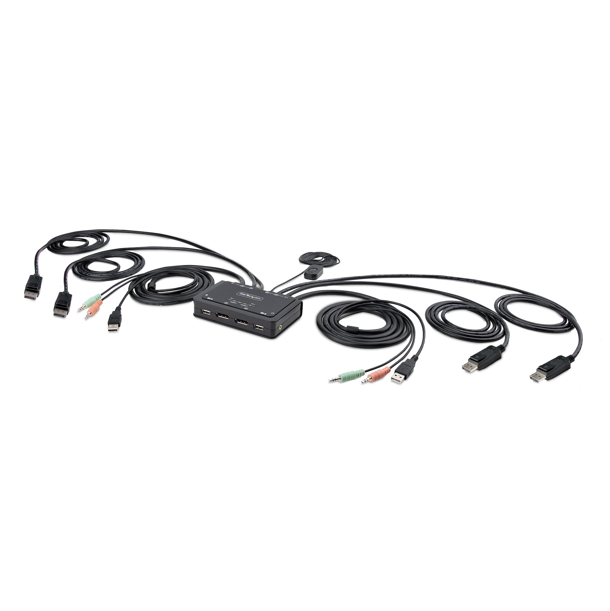 STARTECH.COM 2-PORT DUAL-MONITOR DP KVM SWITCH,4K 60HZ,1.5M HOST CABLES 2 YR STARTECH — view 2